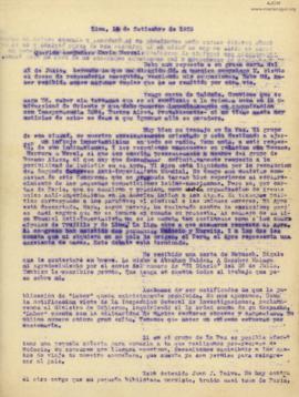 Carta a Mario Nerval, 18/9/1929