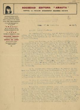 Carta a Samuel Glusberg, 29/11/1929