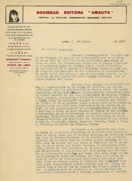 Carta a Samuel Glusberg, 6/3/1930