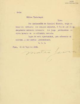Carta de Mateo Jaika, 26/5/1928