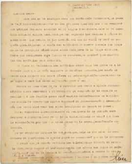 Carta a Artemia G de Falcón, 26/3/1924