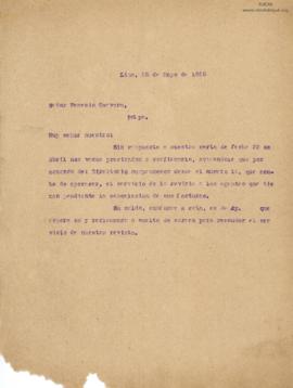 Carta a Nemesio Guevara, 25/5/1928