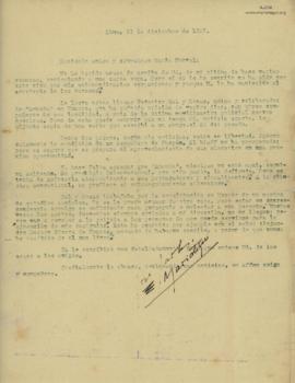 Carta a Mario Nerval, 11/12/1929
