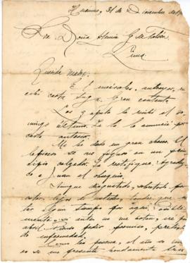 Carta a Artemia G. de Falcón, 31/12/1915