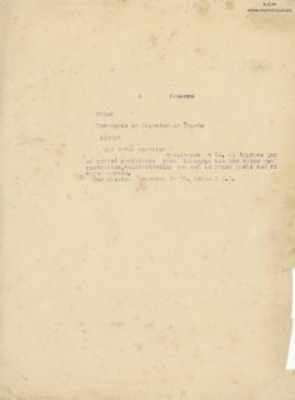 Carta al Encargado de Negocios de España, 4/2/[1929]