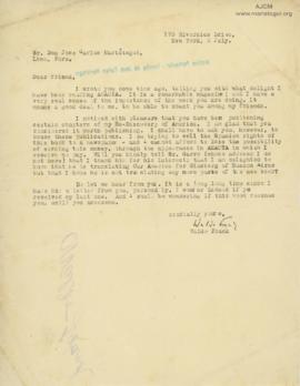 Carta de Waldo Frank, 2/7/1928