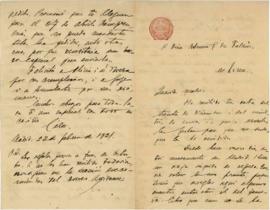 Carta a Artemia G de Falcón, 23/2/1921