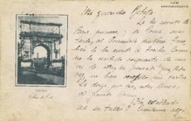 Tarjeta Postal a Francisco Beteta, 13/2/1920