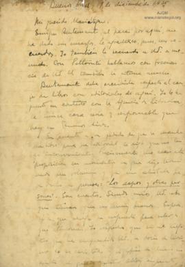 Carta de Alberto Hidalgo, 19/12/1925