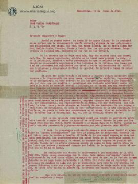 Carta de Jaime L. Morenza,19/6/1928