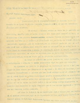 Carta de Enrique Cornejo Koster, 28/5/1926