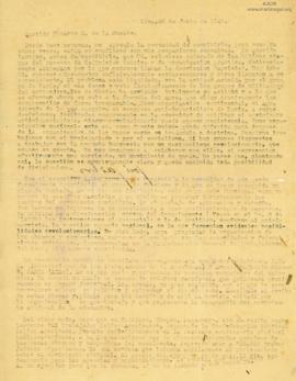 Carta a Nicanor A. de la Fuente (Nixa), 20/6/1929