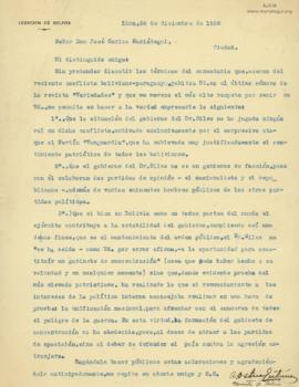 Carta de Alberto Ostria Gutiérrez,24/12/1928