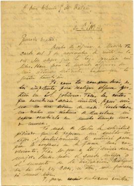 Carta a Artemia G de Falcón, 25/12/1921