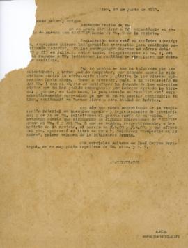 Carta sin Destinatario (Agente Amauta), 20/6/1927