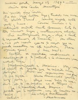 Carta de José Malanca, 23/3/1929