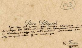 Tarjeta de Piero Pillepich