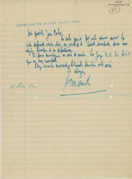 Carta de Armando Rivera, 13/2/1930