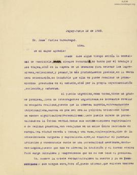 Carta de Guillermo Buitrago, 12/6/1929