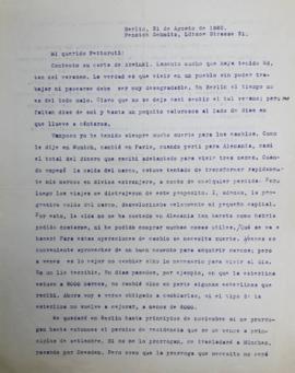Carta a Emilio Pettoruti, 31/8/1922
