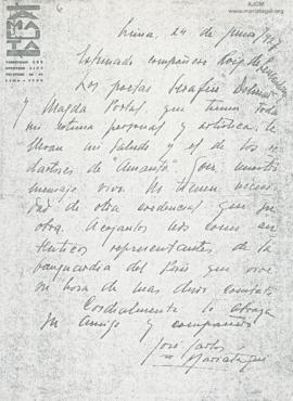 Carta a Emilio Roig de Leuchsenring, 24/6/1927