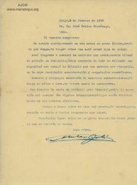 Carta de Abelardo Solís, 5/2/1930