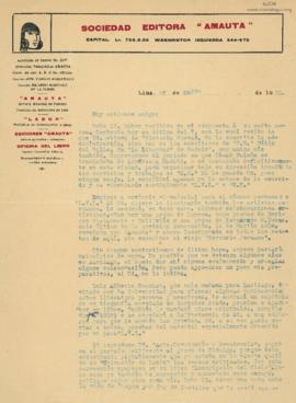 Carta a Samuel Glusberg, 25/3/1930