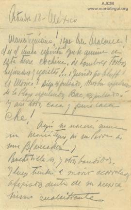 Carta de Blanca Luz Brum, 18/10/[1929]
