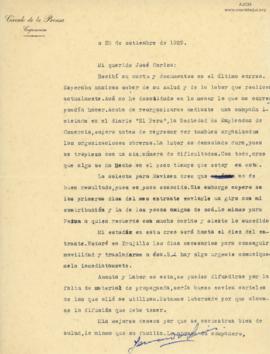 Carta de Fernando Luis [Castro Agusti], 28/9/1929