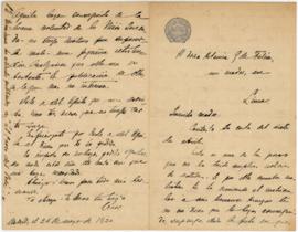 Carta a Artemia G de Falcón, 24/05/1920