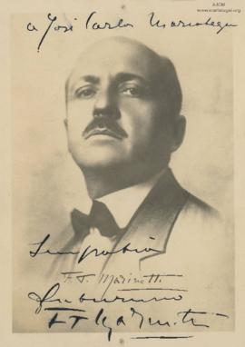 Retrato de Filippo Tommaso Marinetti