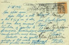 Tarjeta Postal de Moranteu, 7/9/1921