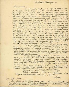 Carta a Artemia G de Falcón, 26/4/1923