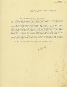 Carta de Juan Chabas, [1929]