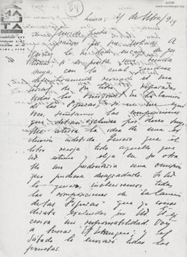Carta a José María Eguren, 21/11/1928