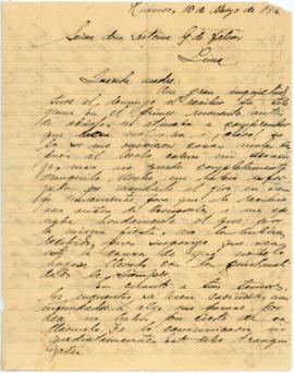 Carta a Artemia G. de Falcón, 10/3/1916