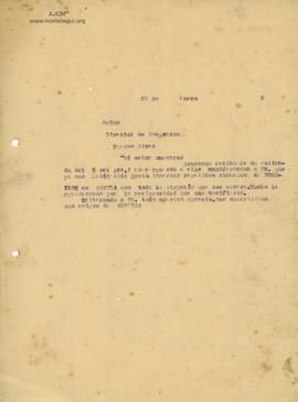 Carta al Director de la Revista Nosotros (Sanín Cano), 22/1/1929