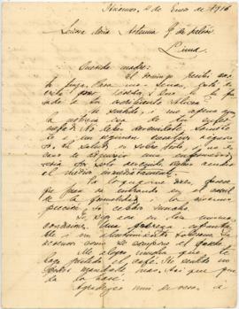 Carta a Artemia G. de Falcón, 4/1/1916