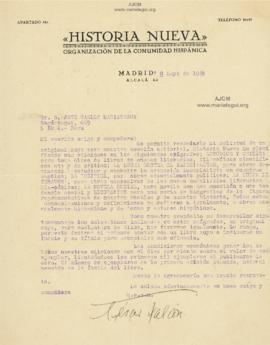 Carta de César Falcón, 8/5/1929