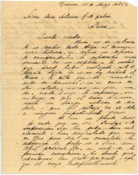 Carta a Artemia G. de Falcón, 14/3/1916