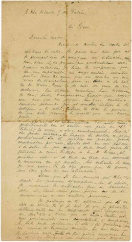 Carta a Artemia G de Falcón, 31/8/1921