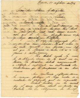 Carta a Artemia G. de Falcón, 15/2/1916