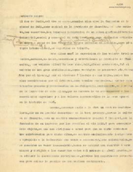 Carta de J. Vicente Cuentas Zavala y J. Alberto Cuentas Zavala,11/2/1928