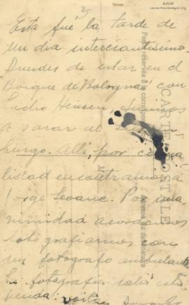 Tarjeta Postal de Armando Bazán, 4/1928