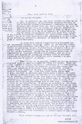 Carta a Miguel Ángel Urquieta, 30/6/1928