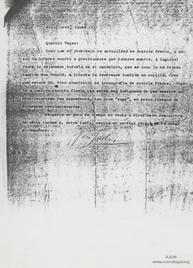 Carta a Ricardo Vegas García, 13/10/1924