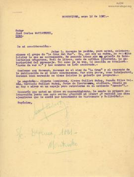 Carta de Alfredo Mario Ferreiro, 12/5/1927