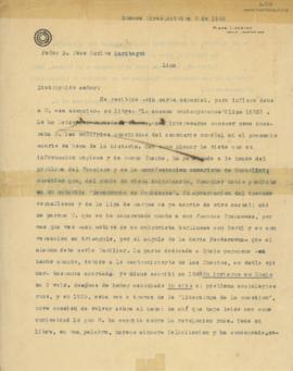Carta de Ernesto Quesada, 2/10/1926