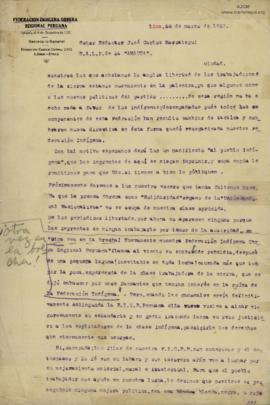 Carta de Francisco Kamat, 28/3/1927