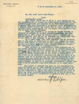 Carta de César Atahualpa Rodríguez,14/9/1925